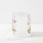 Whimsical Bookworm Kitten Two-Tone Mug – Magical Matglas Koffiemok (Center)