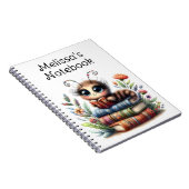Whimsical Bookworm Spiraalschriftboek Notitieboek (Rechterzijde)