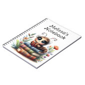 Whimsical Bookworm Spiraalschriftboek Notitieboek (Linkerzijde)