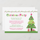 Whimsical-boom licht uitnodiging toe (Voorkant / Achterkant)