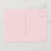 Whimsical Bord Roze en Groene Kerstbomen Feestdagenkaart (Achterkant)