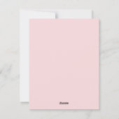 Whimsical Bord Roze en Groene Kerstbomen Feestdagenkaart (Achterkant)