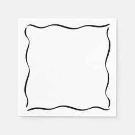 Whimsical Border Een beetje oudere verjaardag Servet