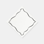 Whimsical Border Een beetje oudere verjaardag Servet (Hoek)