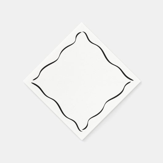 Whimsical Border Een beetje oudere verjaardag Servet (Hoek)