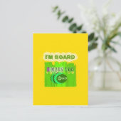 Whimsical Bored maar Thinking of You Briefkaart (Staand voorkant)