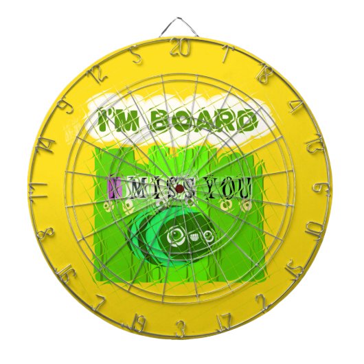 Whimsical Bored maar Thinking of You Dartbord (Voorkant)