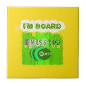 Whimsical Bored maar Thinking of You Tegeltje (Voorkant)