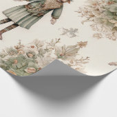 Whimsical Bos Dwergen & Botanisch Cadeaupapier (Hoek)