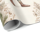 Whimsical Bos Dwergen & Botanisch Cadeaupapier (Rol Hoek)