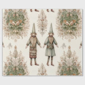 Whimsical Bos Gnome & Botanisch (1) Cadeaupapier (Vlak)
