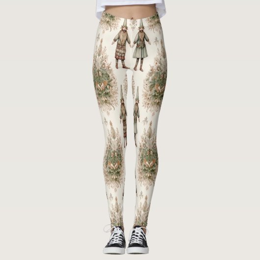 Whimsical Bos Gnome & Botanisch (1) Leggings (Voorkant)