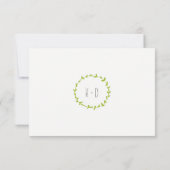 Whimsical Bos Wasberen Rustieke Bruiloft RSVP Kaartje (Achterkant)