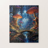 Whimsical bosland fantasy scene legpuzzel (Verticaal)