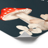 Whimsical bospaddenstoelen bloemenvlees baby showe poster (Hoek)