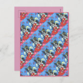 WHIMSICAL BOSTON TERRIER CUPID, CUTE DOG VALENTIJN FEESTDAGENKAART (Voorkant / Achterkant)