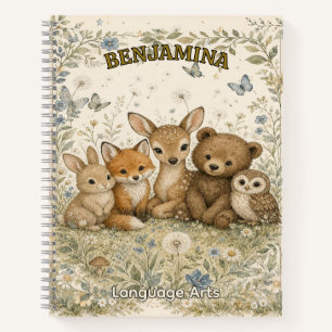 Whimsical Bosvrienden Natuur Geïnspireerd Notitieboek