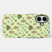 Whimsical Bosvrienden Waterverf Patroon Case-Mate iPhone Case (Achterkant (horizontaal))