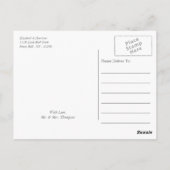 Whimsical Botanical Berry Wedding Bedankt Briefkaart (Achterkant)