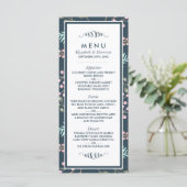 Whimsical Botanical Berry Wedding Menu (Staand voorkant)