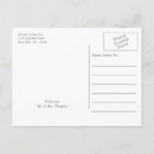 Whimsical Botanical Berry Wedding Save the Date Aankondigingskaart (Achterkant)