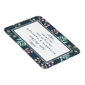 Whimsical Botanical Berry Wedding Save the Date Magneet (Rechterzijde)