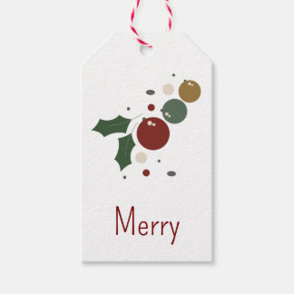 Whimsical Botanical Holiday - Ornamenten Gift Labe Cadeaulabel