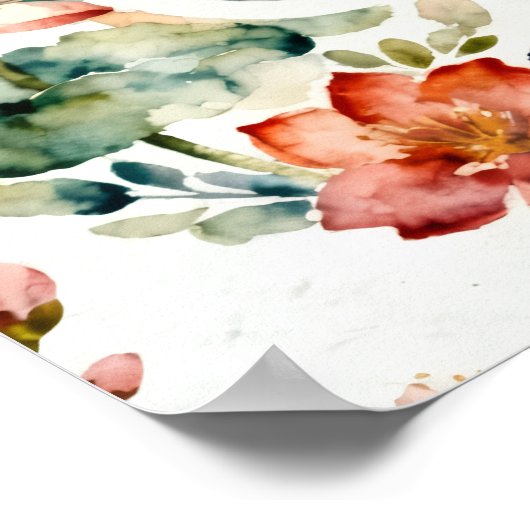 Whimsical Botanical & Tea Heritage Poster (Hoek)