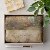 Whimsical Botanische Kunst Collage Decoupage Tissuepapier (Geschenk)