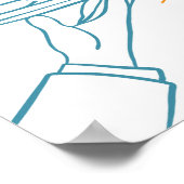 Whimsical Bottle Service Baby shower Bar Menu Sign Poster (Hoek)