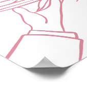 Whimsical Bottle Service Baby shower Bar Menu Sign Poster (Hoek)