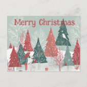 Whimsical Boughs Christmas Kaart - Eigenzinnige va (Voorkant)