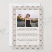 Whimsical Bow Frame Future Plans Graduation Kaart (Achterkant)