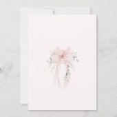 Whimsical Bow Gender neutral baby shower Kaart (Achterkant)