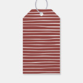 Whimsical Bow Hand getrokken lint Vrolijk kerstfee Cadeaulabel (Achterkant)