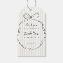 Whimsical Bow Neutraal Baby shower