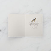 Whimsical Bow Pet Kerstfoto Gevouwen Kaart (Binnen)