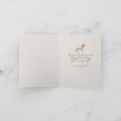 Whimsical Bow Pet Kerstfoto Gevouwen Kaart (Binnen)