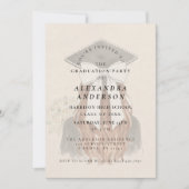 Whimsical Bow Photo Graduation Party Kaart (Voorkant)