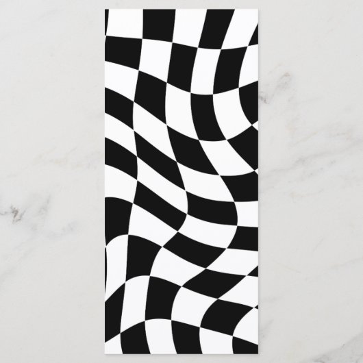 Whimsical Bow Quirky Hand getrokken boog Verjaarda Menu (Achterkant)