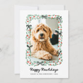 Whimsical Bows | Cute Happy Howlidays from the Dog Feestdagenkaart (Voorkant)