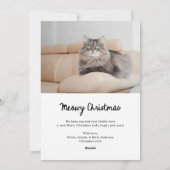 Whimsical Bows | Cute Meowy Christmas from the Cat Feestdagenkaart (Achterkant)