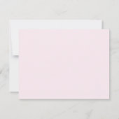 Whimsical Bows Pink Border Note Kaart Notitiekaartje (Achterkant)