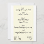 Whimsical Boy Frog Baby shower Invitation Kaart (Achterkant)