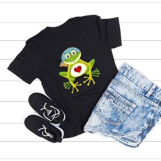 Whimsical Boy Frog T-Shirt
