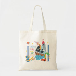Whimsical Boy Library Book Canvas tas