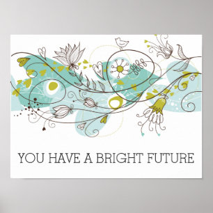 Whimsical Bright Future Poster