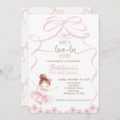 Whimsical Brown Ballerina Two Tu Schattige 2e verj Kaart (Voorkant / Achterkant)