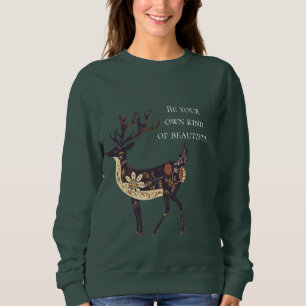 Whimsical Brown Deer Christmas Trui