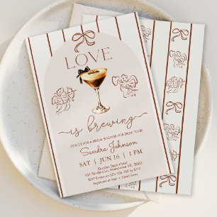 Whimsical Brown Love is het brouwen van Vrijgezell Kaart